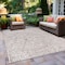 World Rug Gallery Contemporary Geometric Weather Resistant Indoor/Outdoor Area Rug 5' x 7' Beige 4028BEIGE5X7 - alternate 9